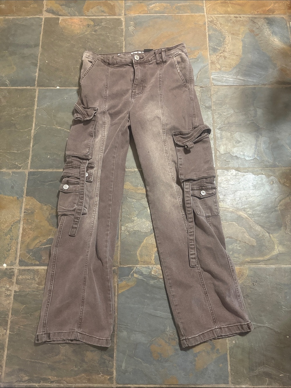 VIP Straight Leg Cargo Pants in Faded Brown